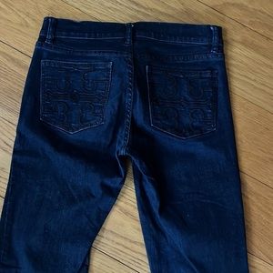 Tory Burch super skinny jean pocket logo